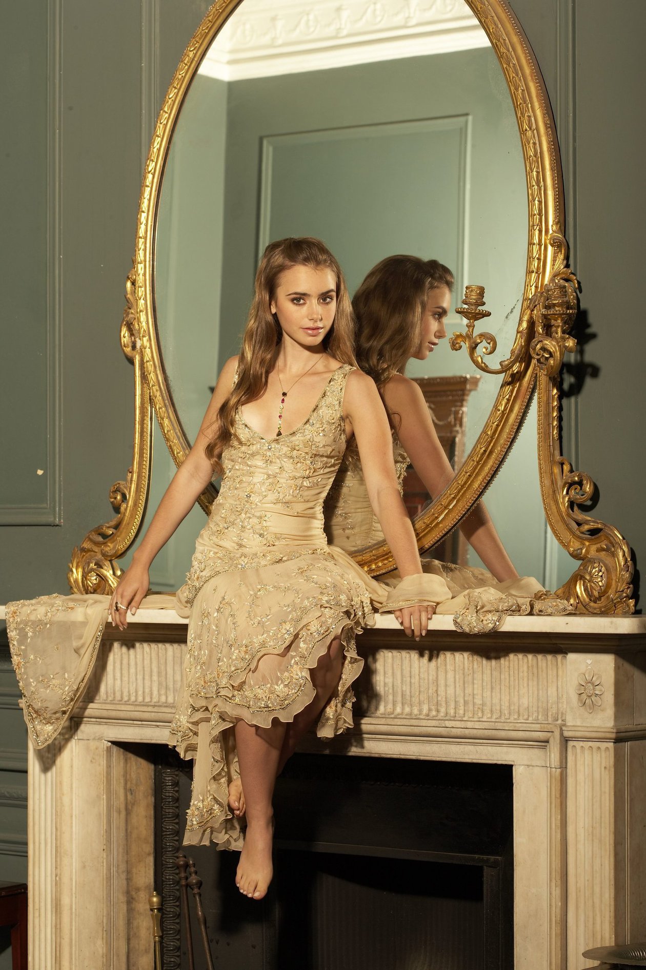 Lily Collins - Nicky Johnston Shoot 2010  