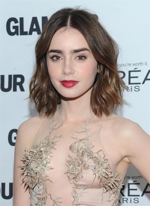 Lily Collins Glamour Magazine 23rd Annual Women Of The Year Gala in New York, Nov. 11, 2013 