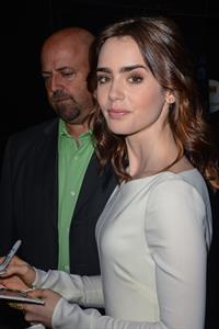 Lily Collins Outside 'Good Morning America' studio - New York, Aug. 7, 2013 