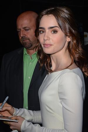 Lily Collins Outside 'Good Morning America' studio - New York, Aug. 7, 2013 