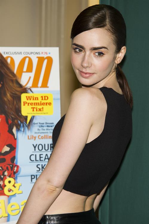 Lily Collins Seventeen Magazine September Cover Issue Celebration - New York, Aug. 6, 2013 