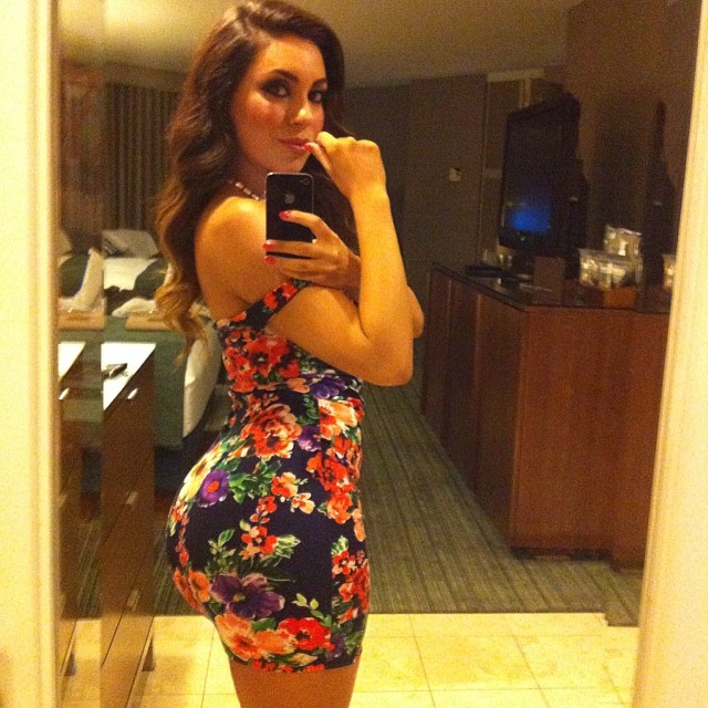 Uldouz Wallace taking a selfie