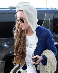 Lindsay Lohan at LAX Airport 4/18/13