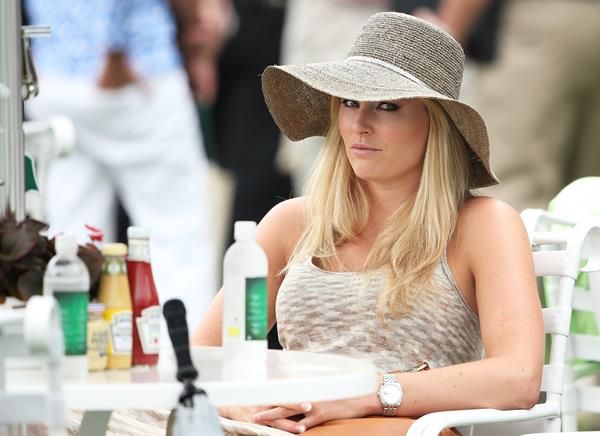 Lindsey Vonn First round of the 2013 Masters Tournament at Augusta National Golf Club 11.04.13 