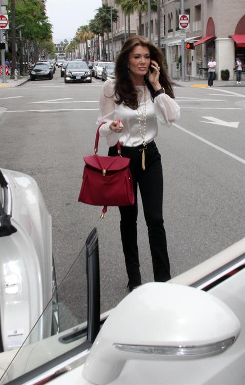 Lisa Vanderpump Spotted with daughter Pandora while shopping in Beverly Hills (May 9, 2013) 