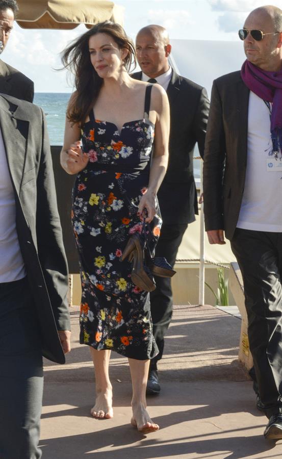 Liv Tyler Leaves the La Mandala Beach Club in Cannes on May 17, 2013