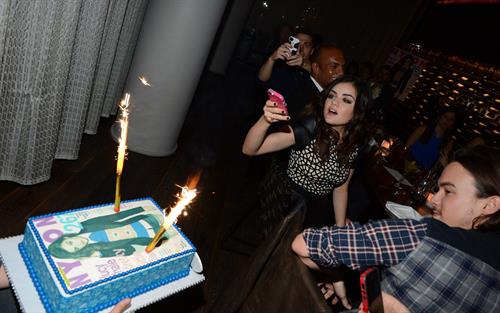 Lucy Hale NYLON celebrates Dec/Jan Cover Star Lucy Hale in Los Angeles 12/7/12 