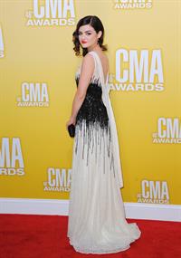 Lucy Hale 46th annual CMA awards in Nashville 11/1/12