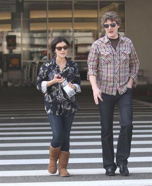 Lucy Hale arriving at LAX