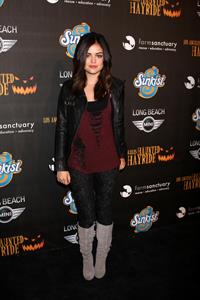 Lucy Hale 4th annual Haunted Hayride LA 10/7/12 