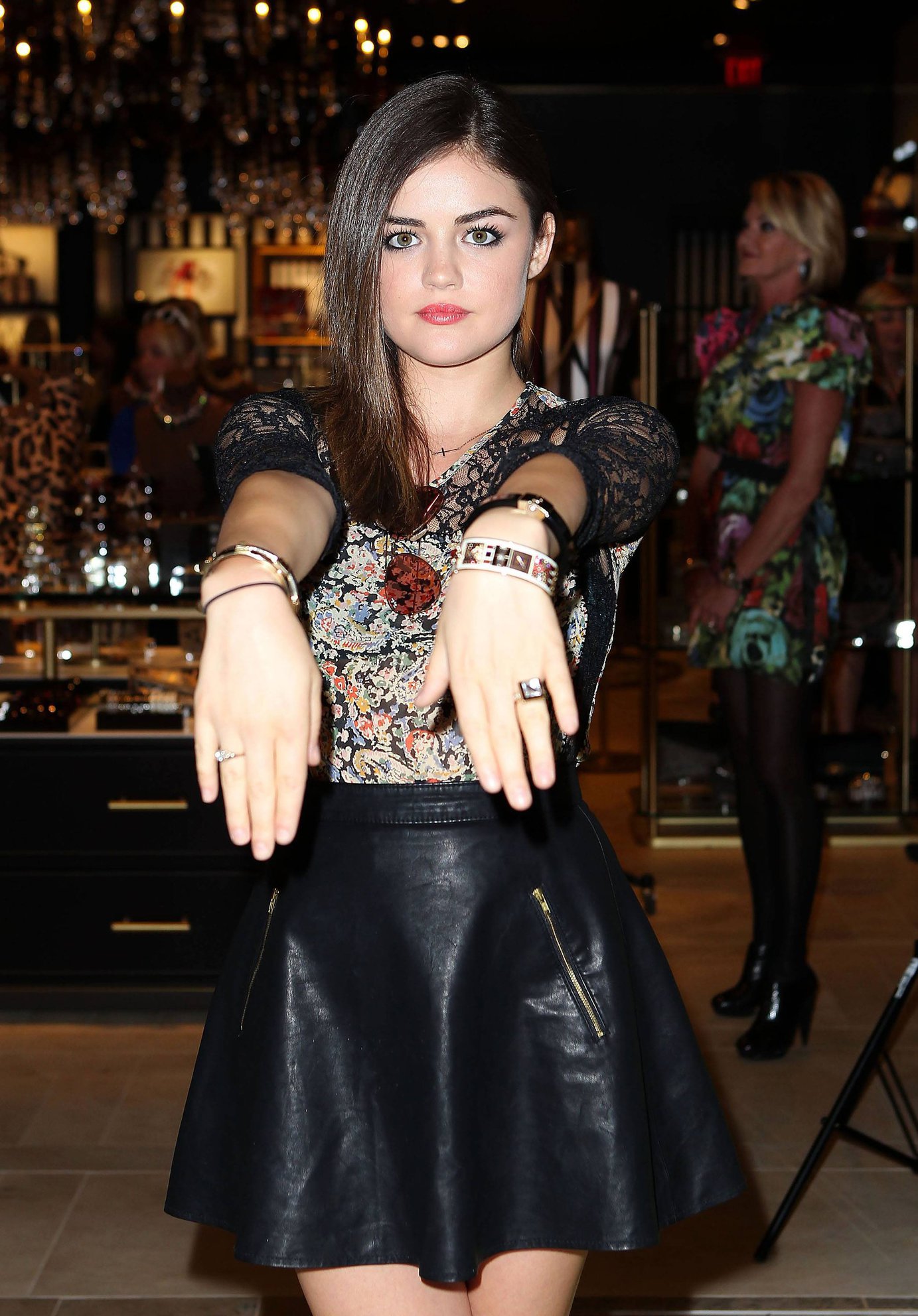 Lucy Hale - Las Vegas Fashion Show Mall August 29, 2012