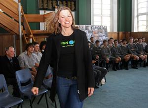 Lucy Lawless - in Wellington, New Zealand 10/15/09  