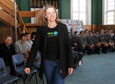 Lucy Lawless - in Wellington, New Zealand 10/15/09  