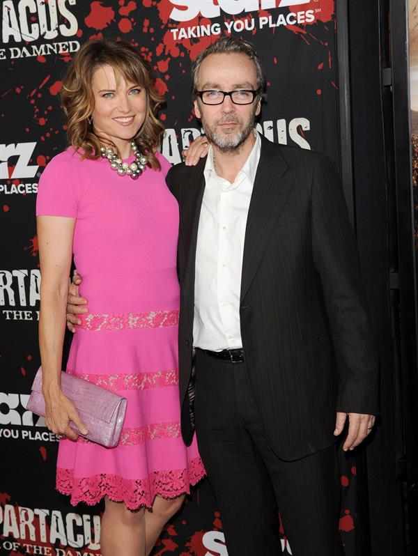 Lucy Lawless U.S.Premiere Screening of Spartacus War of the Damned' at Regal Cinemas in LA on January 22, 2013