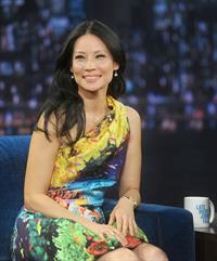 Lucy Liu Late Night with Jimmy Fallon in NYC 1/29/13 