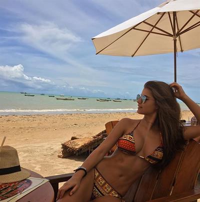 Gabriela Salles in a bikini