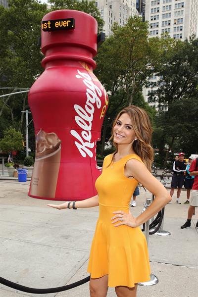 Maria Menounos 20Partnering with Kellog's To Go 'Skipperventions to encourage New Yorkers to stop skipping Breakfast 