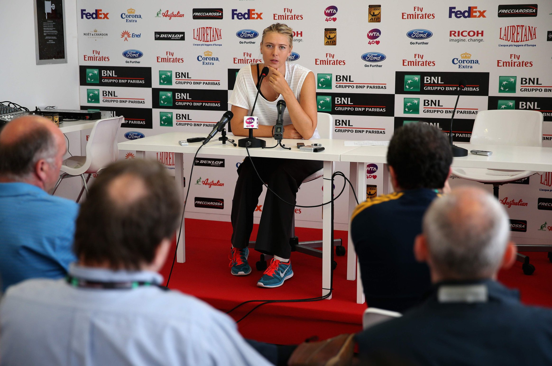 Maria Sharapova during a Press Conference of the Internazionali BNL d'Italia 2013 May 14, 2013 