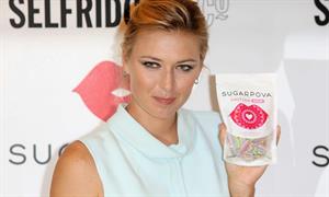 Maria Sharapova poses at a Photocall to launch her new range of Candy 'Sugarpova' at Selfridges June 20, 2013 