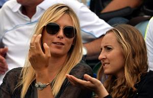 Maria Sharapova Watches her boyfriend Day 4 of the Wimbledon Tennis Championships June 27, 2013 