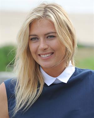 Maria Sharapova Porsche photoshoot in Manhattan Beach, California on July 11, 2013 