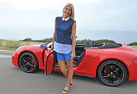 Maria Sharapova Porsche photoshoot in Manhattan Beach, California on July 11, 2013 