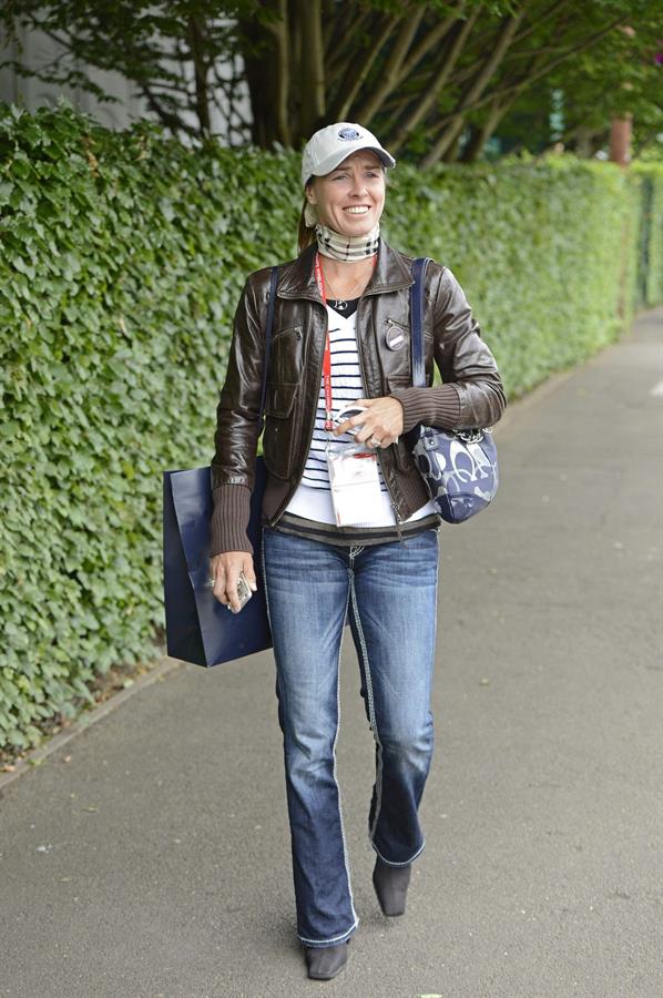 Martina Hingis Outside Wimbledon Lawn Tennis Club in London June 24, 2013 
