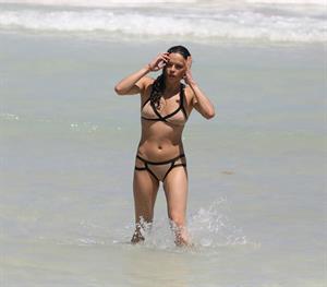 Michelle Rodriguez enjoying the sun at Miami Beach April 26-2013 