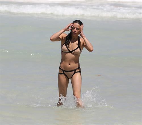 Michelle Rodriguez enjoying the sun at Miami Beach April 26-2013 