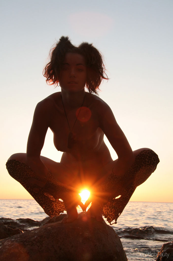 Firebird A in  Having Fun  for Erotic Beauty - Firebird A bares her gorgeous physique as she playfully poses outdoors.