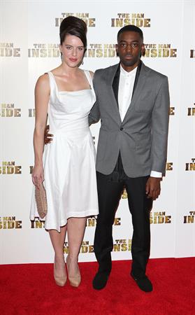 Michelle Ryan attends 'The Man Inside' UK film premiere at the Vue Leicester Square on July 24, 2012 in London, England