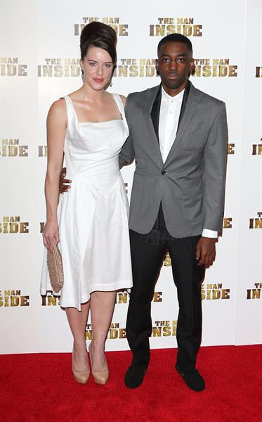 Michelle Ryan attends 'The Man Inside' UK film premiere at the Vue Leicester Square on July 24, 2012 in London, England