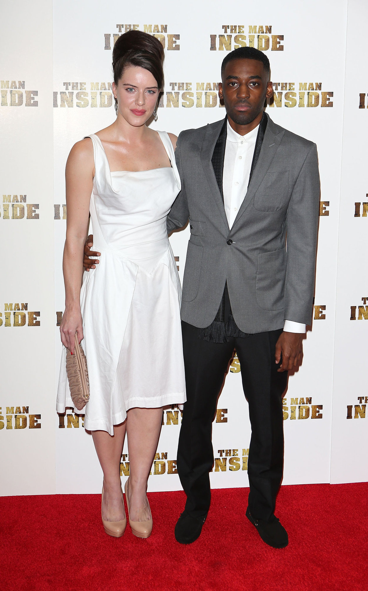 Michelle Ryan attends 'The Man Inside' UK film premiere at the Vue Leicester Square on July 24, 2012 in London, England