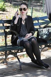 Michelle Trachtenberg on the Set of Gossip Girl in Central Park - September 24, 2012 