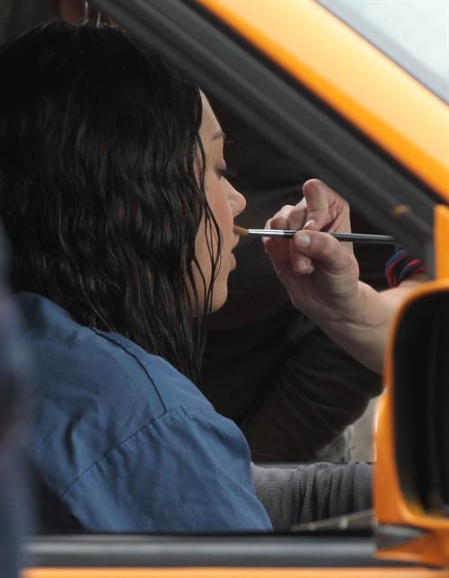 Mila Kunis on the set of ''The Angriest Man in Brooklyn'' October 4, 2012 