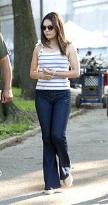 Mila Kunis - Booty in tight jeans on the set of  Blood Ties  in New York City (May 29, 2012)