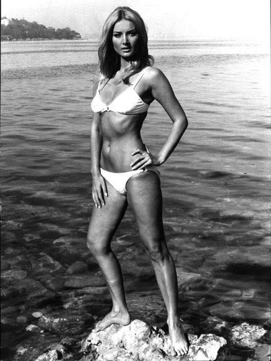 Barbara Bouchet in a bikini