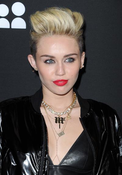 Miley Cyrus Attends the Myspace relaunch at The El Rey Theater in Los Angeles on June 12, 2013