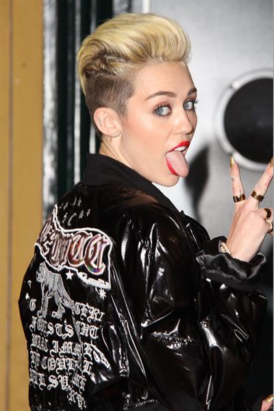 Miley Cyrus Attends the Myspace relaunch at The El Rey Theater in Los Angeles on June 12, 2013