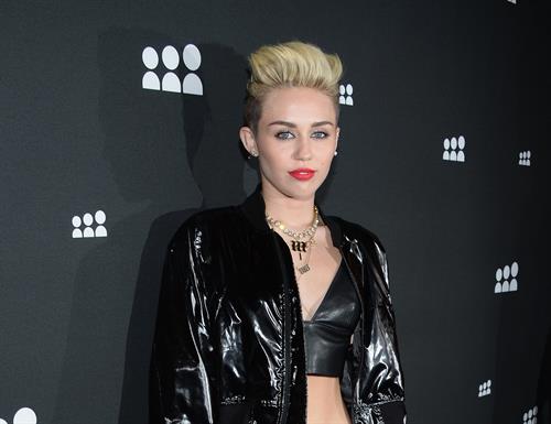 Miley Cyrus Attends the Myspace relaunch at The El Rey Theater in Los Angeles on June 12, 2013