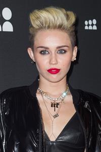 Miley Cyrus Attends the Myspace relaunch at The El Rey Theater in Los Angeles on June 12, 2013
