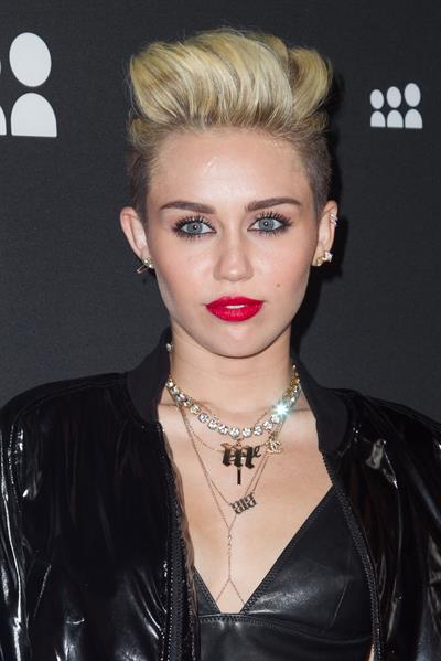 Miley Cyrus Attends the Myspace relaunch at The El Rey Theater in Los Angeles on June 12, 2013
