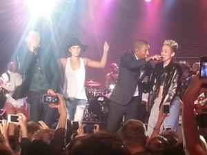 Miley Cyrus Attends the Myspace relaunch at The El Rey Theater in Los Angeles on June 12, 2013