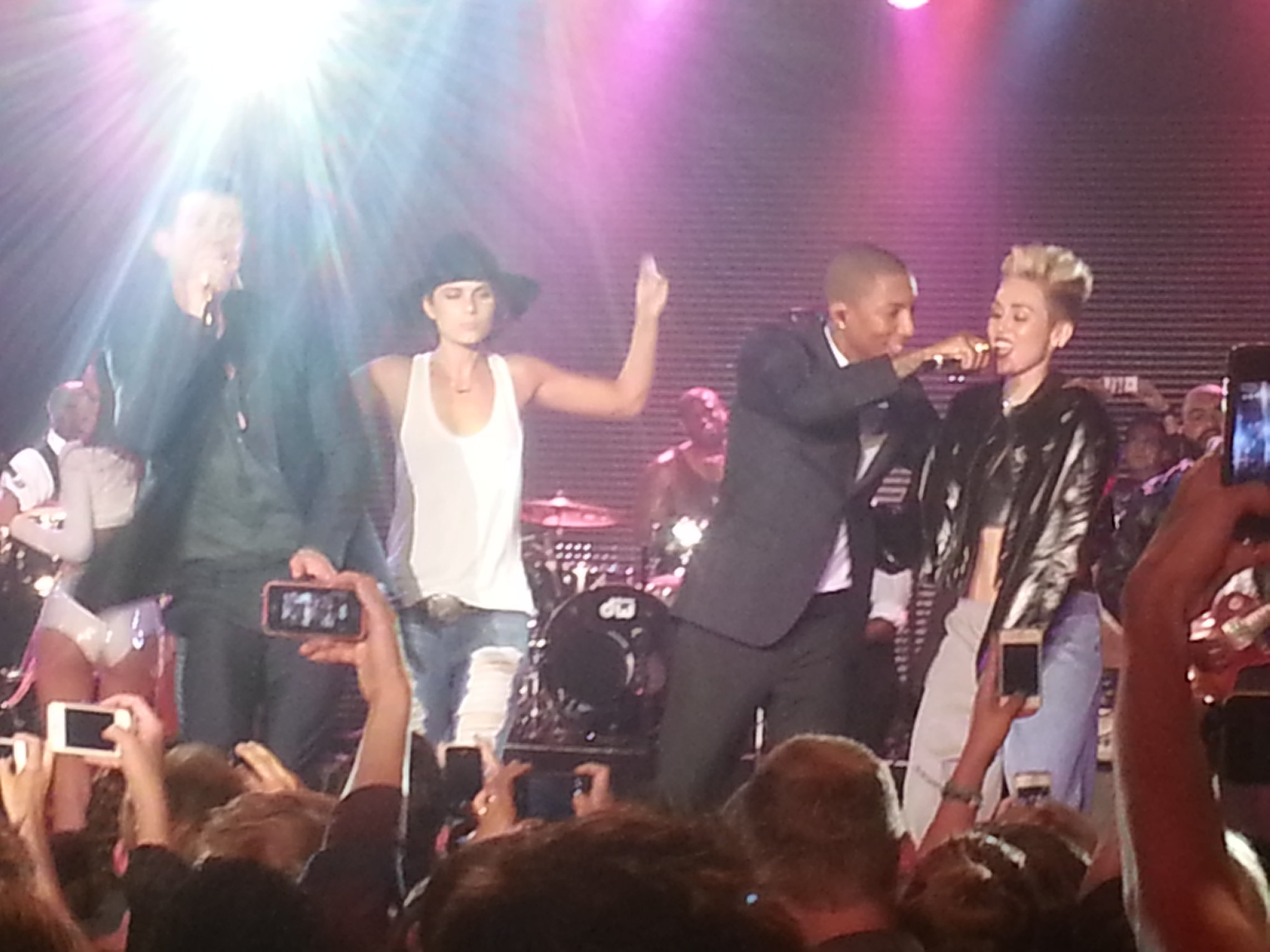 Miley Cyrus Attends the Myspace relaunch at The El Rey Theater in Los Angeles on June 12, 2013