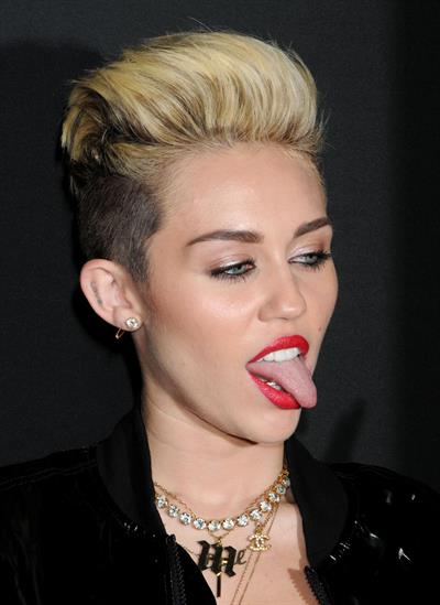 Miley Cyrus Attends the Myspace relaunch at The El Rey Theater in Los Angeles on June 12, 2013