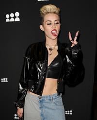Miley Cyrus Attends the Myspace relaunch at The El Rey Theater in Los Angeles on June 12, 2013