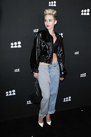 Miley Cyrus Attends the Myspace relaunch at The El Rey Theater in Los Angeles on June 12, 2013