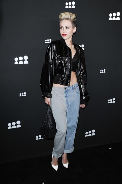 Miley Cyrus Attends the Myspace relaunch at The El Rey Theater in Los Angeles on June 12, 2013