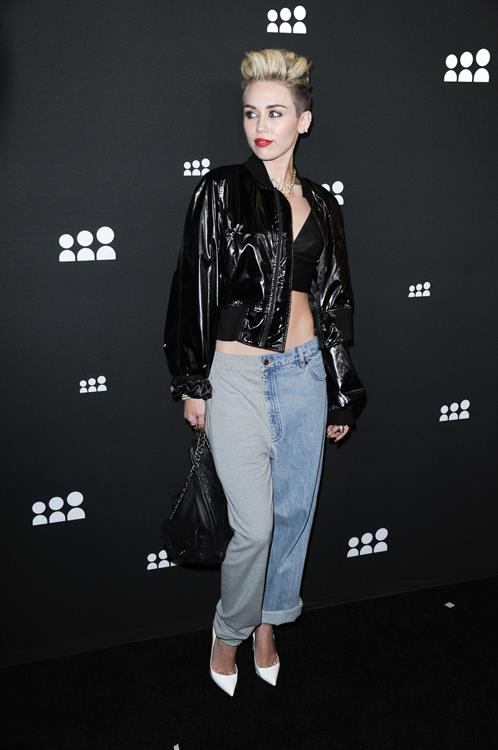 Miley Cyrus Attends the Myspace relaunch at The El Rey Theater in Los Angeles on June 12, 2013