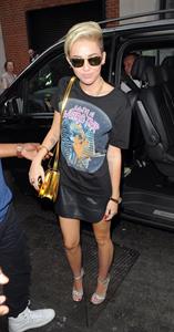 Miley Cyrus Spotted in a Join A Weird Trip T-shirt outside the London Studios in London (18.07.2013) 